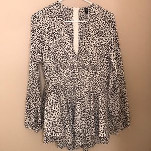 Windsor White Cheetah Romper